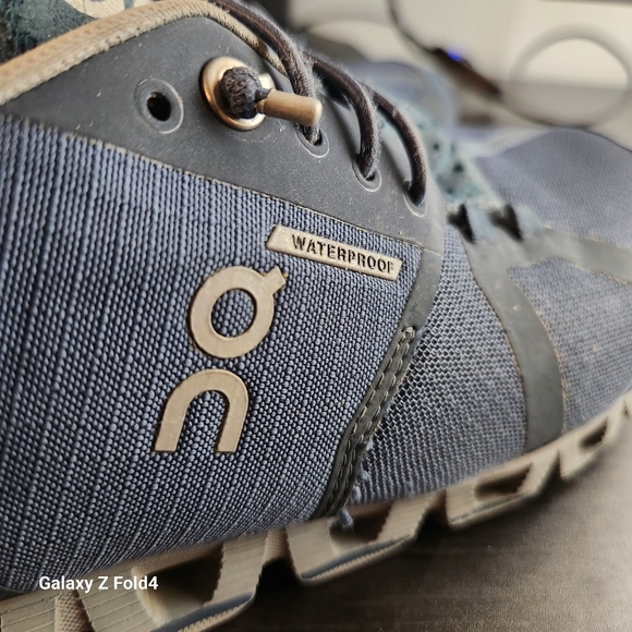 On Cloud Waterproof Cloudswift Running Shoes Blue/Gray - Picture 6 of 13